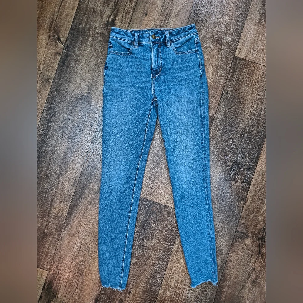 American Eagle Outfitters Classic Blue Skinny Jeans - Picture 2 of 3